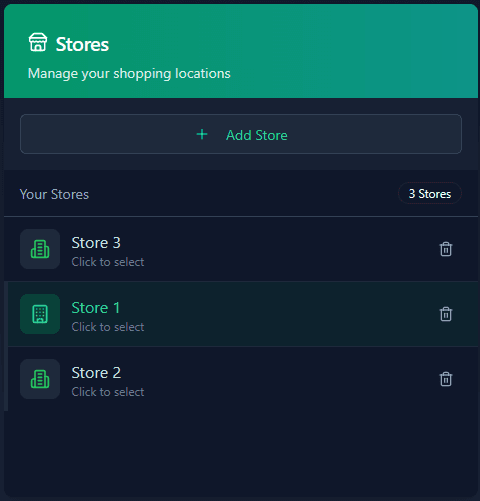Sign Up & Create Stores